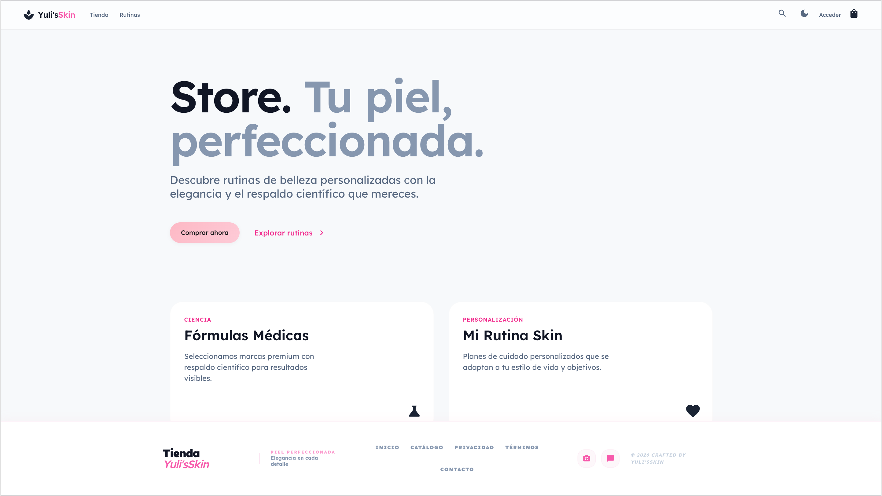 Vista de Yuli's Skin Shop